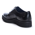 Platform Cap-Toe Derby // Black (Euro: 45)