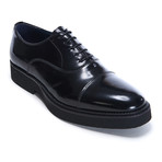 Platform Cap-Toe Derby // Black (Euro: 42)