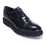 Platform Cap-Toe Oxford // Black (Euro: 40)