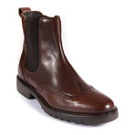 Medallion Chelsea Boot // Dark Brown (Euro: 42)