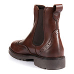 Medallion Chelsea Boot // Dark Brown (Euro: 43)