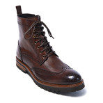 Wing Cap Derby Ankle Boot // Brown (Euro: 41)