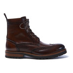 Wing Cap Derby Ankle Boot // Brown (Euro: 46)