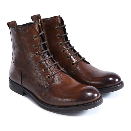 Plain Derby Ankle Boot // Brown (Euro: 41)