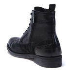 Toe Cap Derby Ankle Boot // Black (Euro: 46)