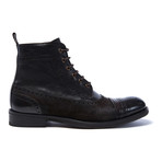 Toe Cap Derby Ankle Boot // Dark Brown (Euro: 46)