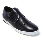 Del Re Shoes // Monk Strap Sneaker // Black (Euro: 42)