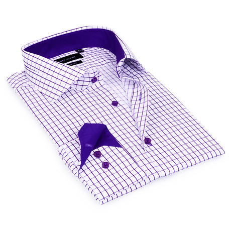 Levinas Collection // Button-Down Shirt // Purple (3XL)