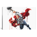 Avengers Assemble // Thor // Watercolor Splatter (60"W x 40"H x 01.5"D)