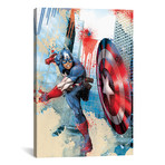 Avengers Assemble // Captain America // Scene Splatter (60"W x 40"H x 01.5"D)