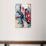 Avengers Assemble // Captain America // Scene Splatter (60"W x 40"H x 01.5"D)