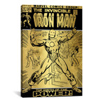 Marvel Comics // Retro // The Invincible Iron Man (1972) #47 Gold Leaf (18"W x 26"H x 0.75"D)
