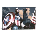 Avengers Assemble // Captain America // Geometric Classic (60"W x 40"H x 01.5"D)