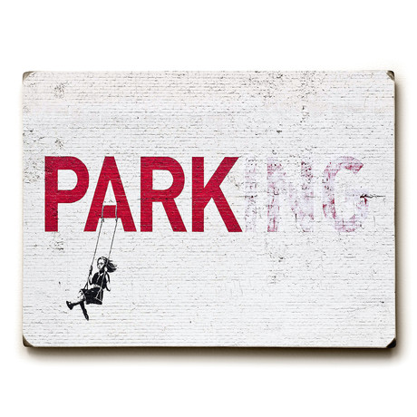 Parking (9"W x 12"H // Solid Wood)