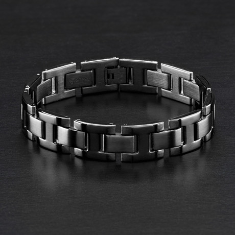 Solid H Link Bracelet (Silver)