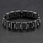 Solid Cylinder Link Bracelet (Silver)