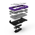 Zizo® Proton // Purple + Clear (iPhone 7)