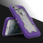 Zizo® Proton // Purple + Clear (iPhone 7)