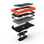 Zizo® Proton // Orange + Black (iPhone 7)