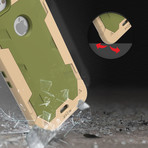 Zizo® Proton // Desert Tan + Camo Green (iPhone 7)
