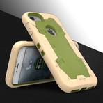 Zizo® Proton // Desert Tan + Camo Green (iPhone 7)
