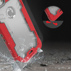 Zizo® Proton // Crimson Red + Clear (iPhone 7)