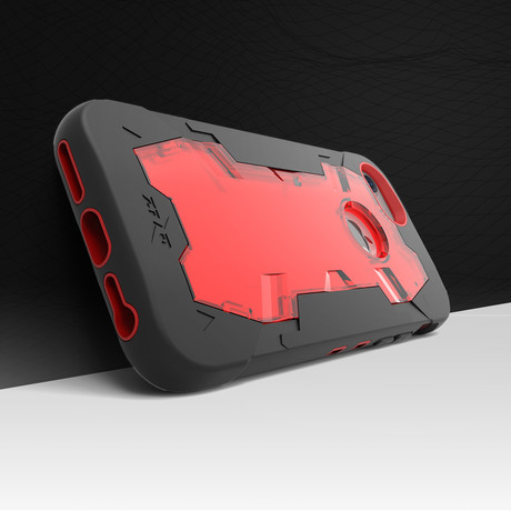 Zizo® Proton // Black + Red (iPhone 7)