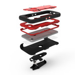 Zizo® Proton // Black + Red (iPhone 7)