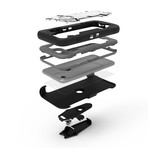 Zizo® Proton // Black + Clear (iPhone 7)