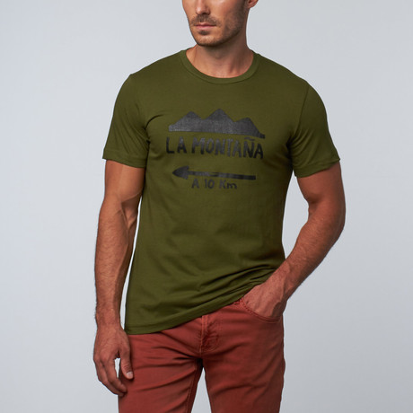 Not Local // La Montaña Tee // Olive Green (L)