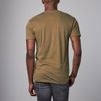 Ultra Soft Sueded V-Neck // Military Green (L)