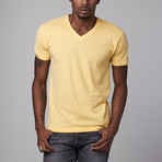 Ultra Soft Sueded V-Neck // Yellow (L)