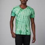 Ultra Soft Hand Dyed V-Neck // Lime Green (XL)