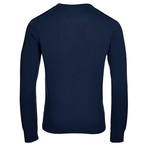 Versace Collection // V-Neck Sweater // Dark Blue (XL)