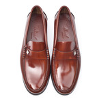 Rubber Sole Ornament Loafer // Antic Chestnut (Euro: 42)