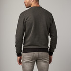 Grosgrain Cotton Sweatshirt // Dark Grey (L)