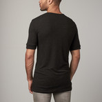 Side Pockets Basketball Crewneck Tee // Black (M)