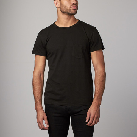 Crewneck Modal Blend Garment Dyed Tee // Black (XS)