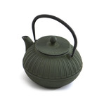 Cast Iron Teapot // 0.9 Qt // Dark Green