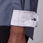 Radley Long Sleeve Button-Up // Blue + White (XL)