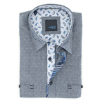 Eight-X // Jacquard Button-Up // Grey (M)