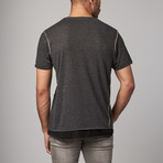 Crewneck Asymmetric Organic Cotton Tee // Black (XS)