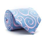 Handmade Silk Tie // Blue Pattern