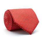Handmade Silk Tie // Red Pattern