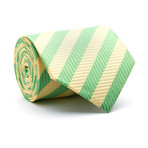 Handmade Tie // Lime Lemon Stripe