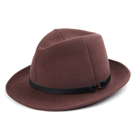 Beau Classic Fedora // Oxen + Black (Medium)