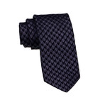 Houndstooth Tie // Black + Grey