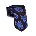 Paisley Tie // Blue + White Dot