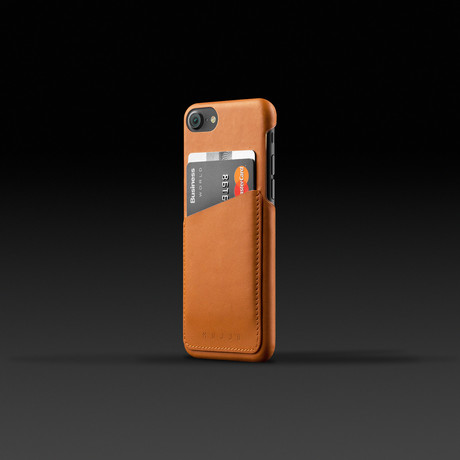 Leather Wallet Case // Tan (iPhone 7/8 Plus)