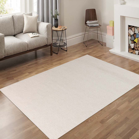 Bella Area Rug // Ivory (2'L x 3'W)